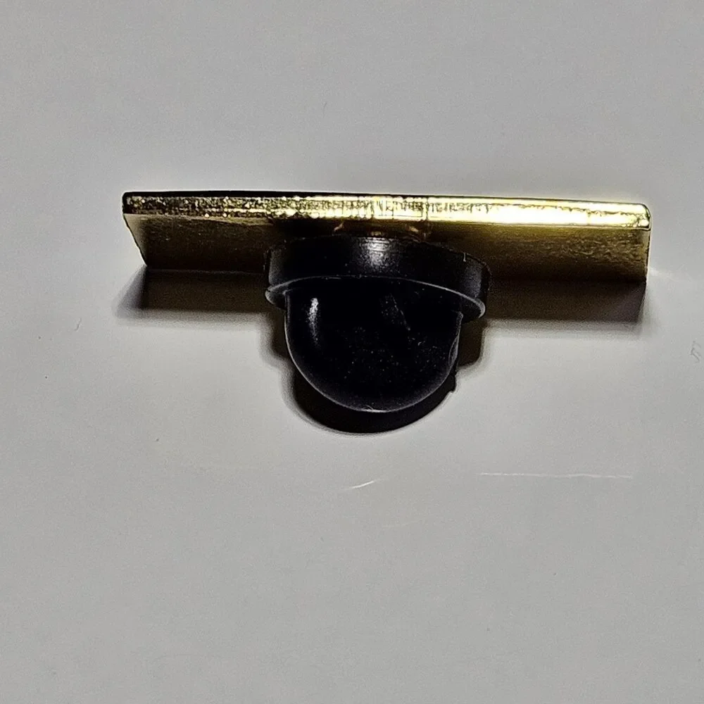 Be Positive Productive Proud Pin Black & Gold Tone